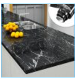 Marble Sheet Sticker | Black & White | 60 x 200 cm